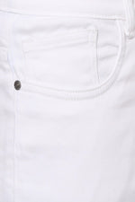 Load image into Gallery viewer, Mid Rise White Denim Jeans