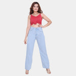 Load image into Gallery viewer, High Waist Straight Fit Jeans