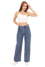 Load image into Gallery viewer, High Waist Wide Leg Jeans