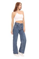 Load image into Gallery viewer, High Waist Wide Leg Jeans