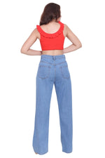 Load image into Gallery viewer, High Waist Wide Leg Jeans