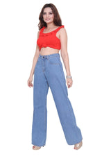 Load image into Gallery viewer, High Waist Wide Leg Jeans